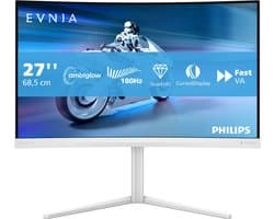 Philips Evnia 5000 27M2C5501 - Curved QHD Gaming Monitor - Ambiglow - 180hz - 27 inch — afbeelding 1