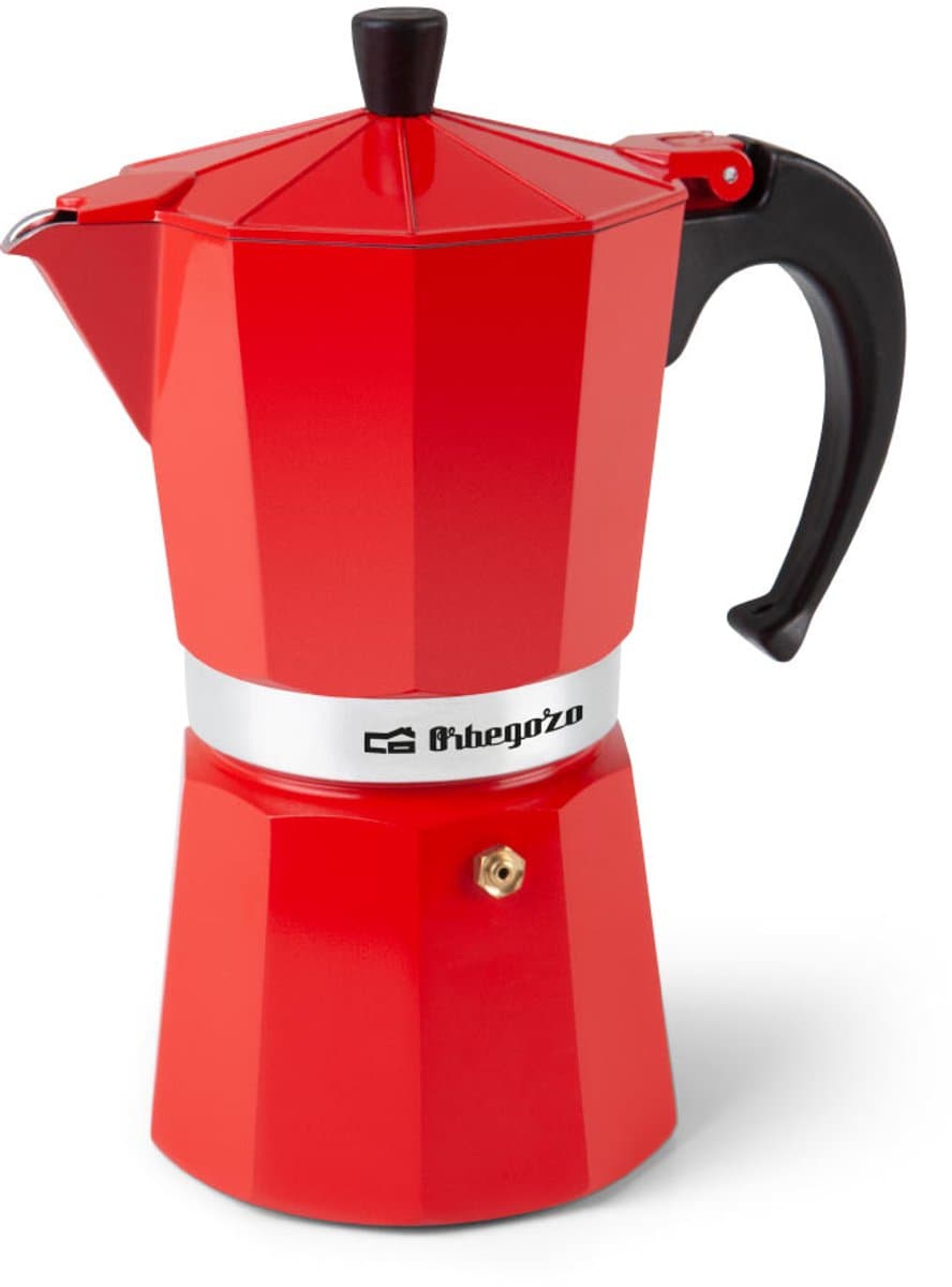 Orbegozo Kfr 1240 Koffiezetapparaat Italiaans 12 Bekers Rood — afbeelding 1