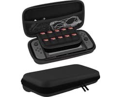 Hoes Geschikt voor Nintendo Switch Lite Case Hoesje Met Koord - Bescherm Hoes Geschikt voor Nintendo Switch Lite Hoes Hard Cover - Zwart