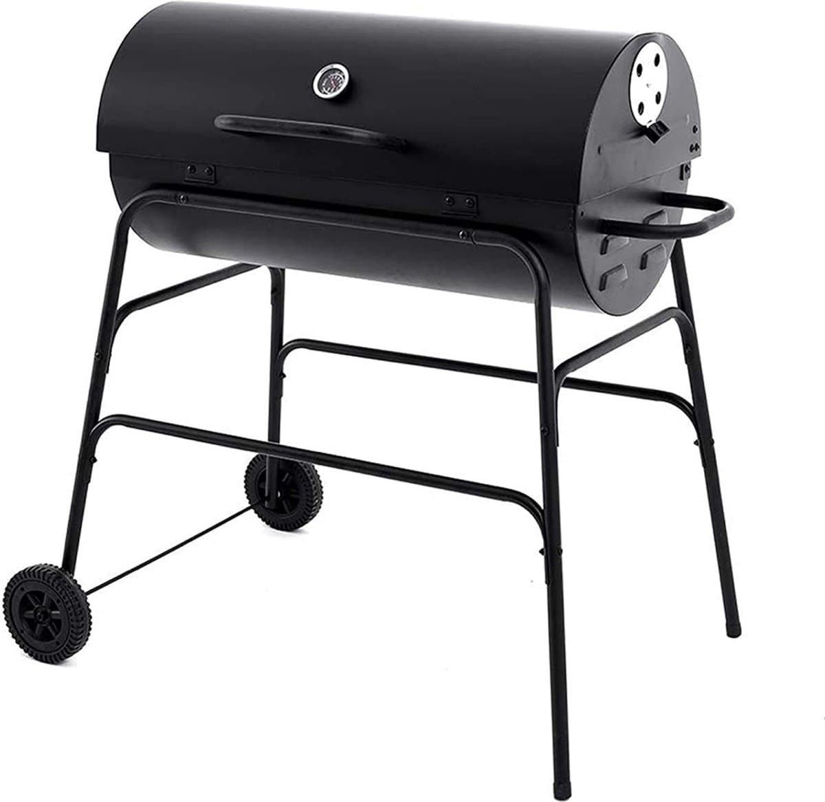 XL Houtskool Barbecue - BBQ - Verrijdbaar - Cilindervorm - Buitenkeuken — afbeelding 1