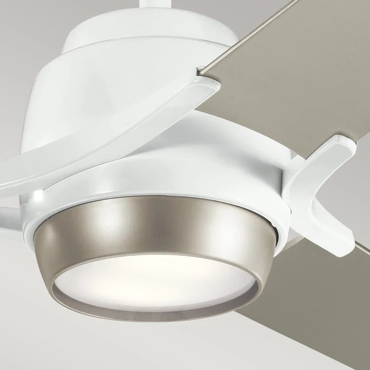 Plafondventilator met verlichting - Zeus - 60in / 152cm ventilator - wit — afbeelding 1