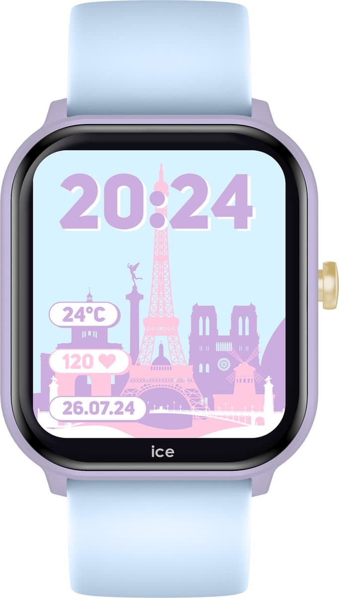 Ice Watch Ice Smart Junior 2.0 - Kindersmartwatch - Siliconen - Lila/Blauw - Ø 38 mm — afbeelding 1