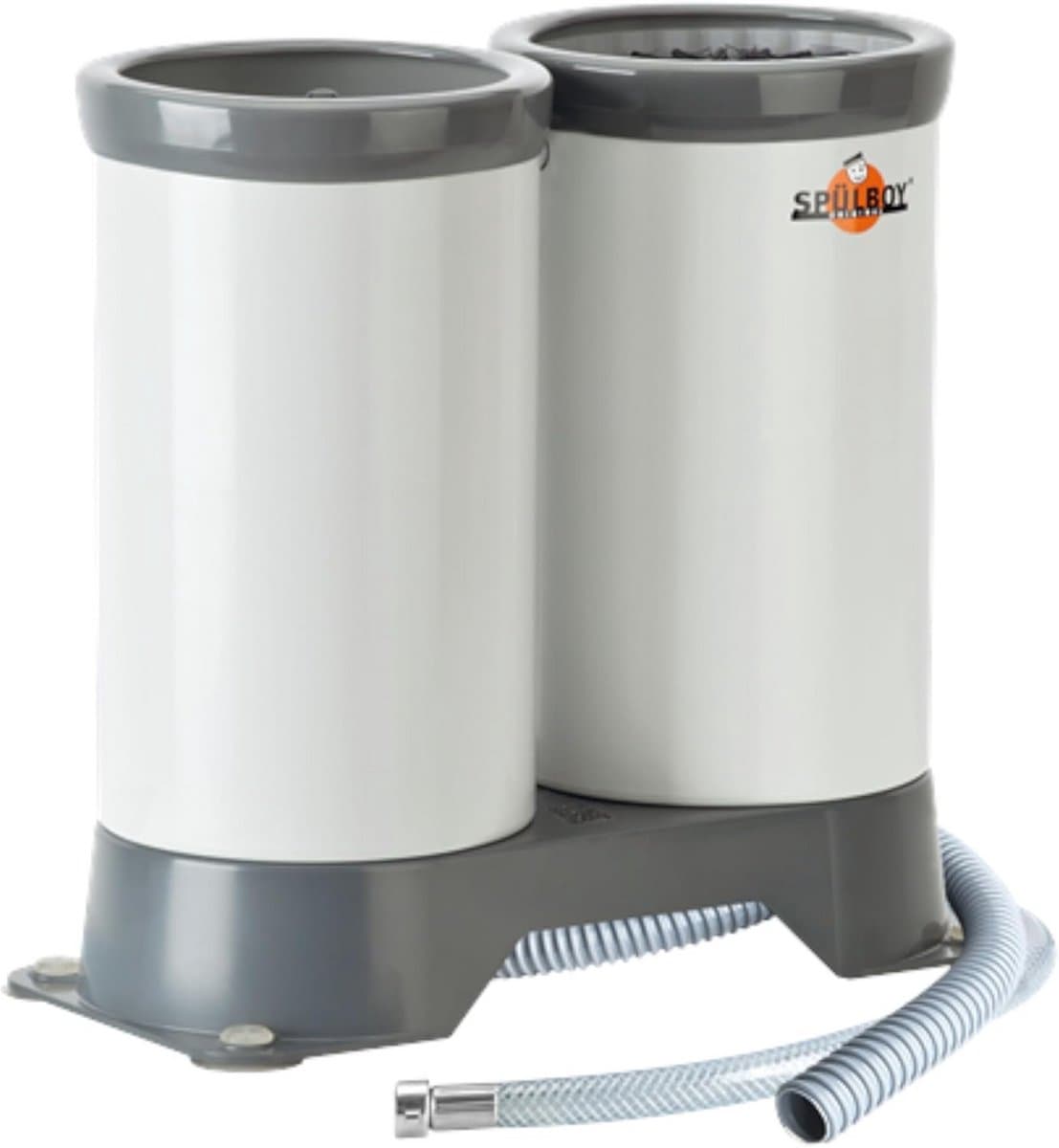 Draagbare Glas Spoelapparaat - Kleur Grijs - Compacte Drukspoelboy — afbeelding 1