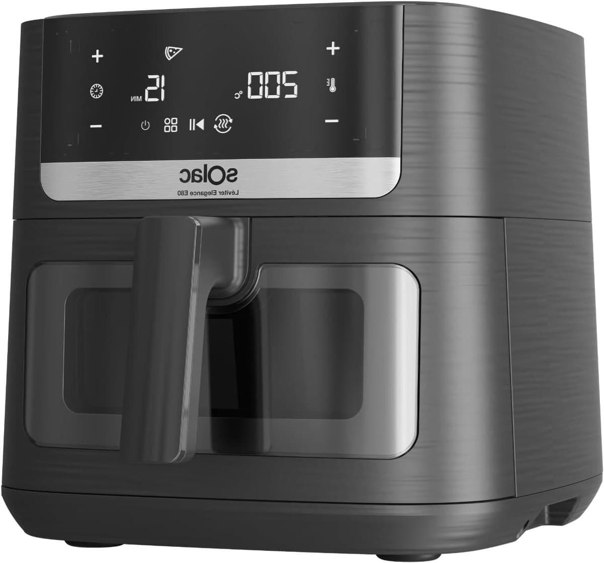 Airfryer Heetluchtfriteuse - Gezond Frituren - Snelle Maaltijden Bereiden - Dubbel Verwarmingssysteem - 8 Liter Capaciteit - Zwart — afbeelding 1