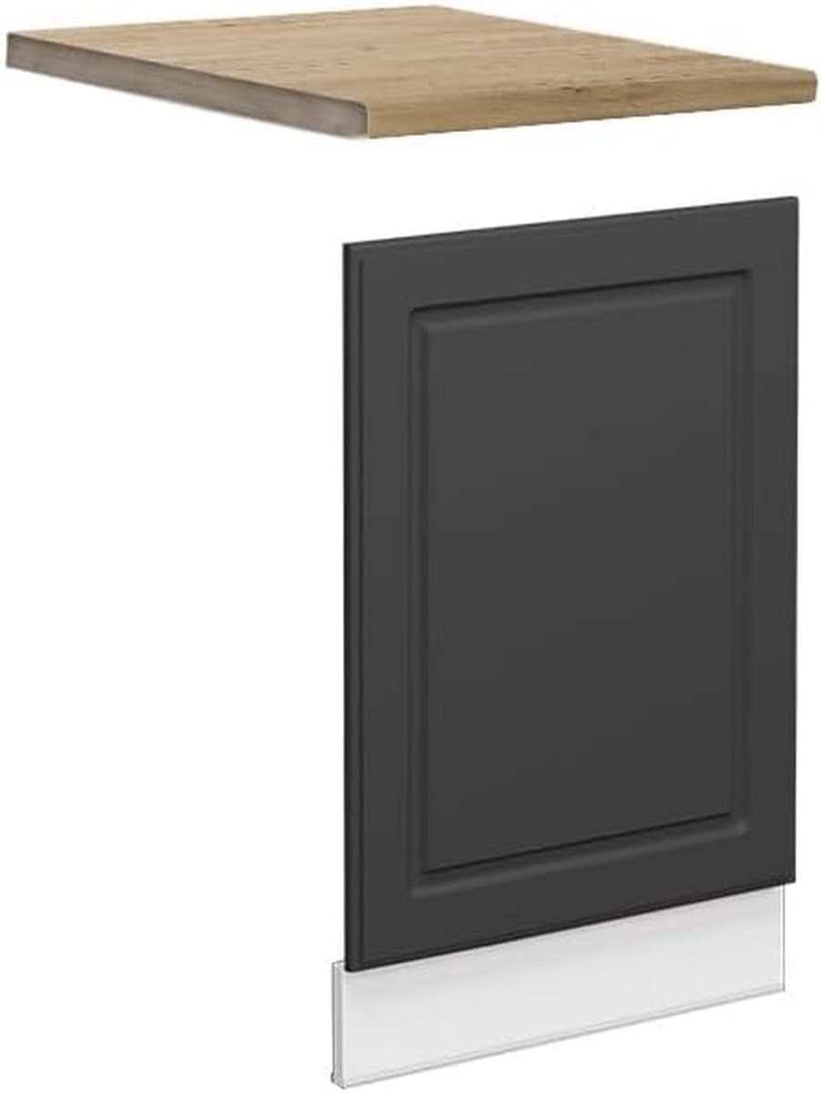 Vaatwasser Frontpaneel 45 cm voor Inbouwkeuken Antraciet-goud/Wit — afbeelding 1