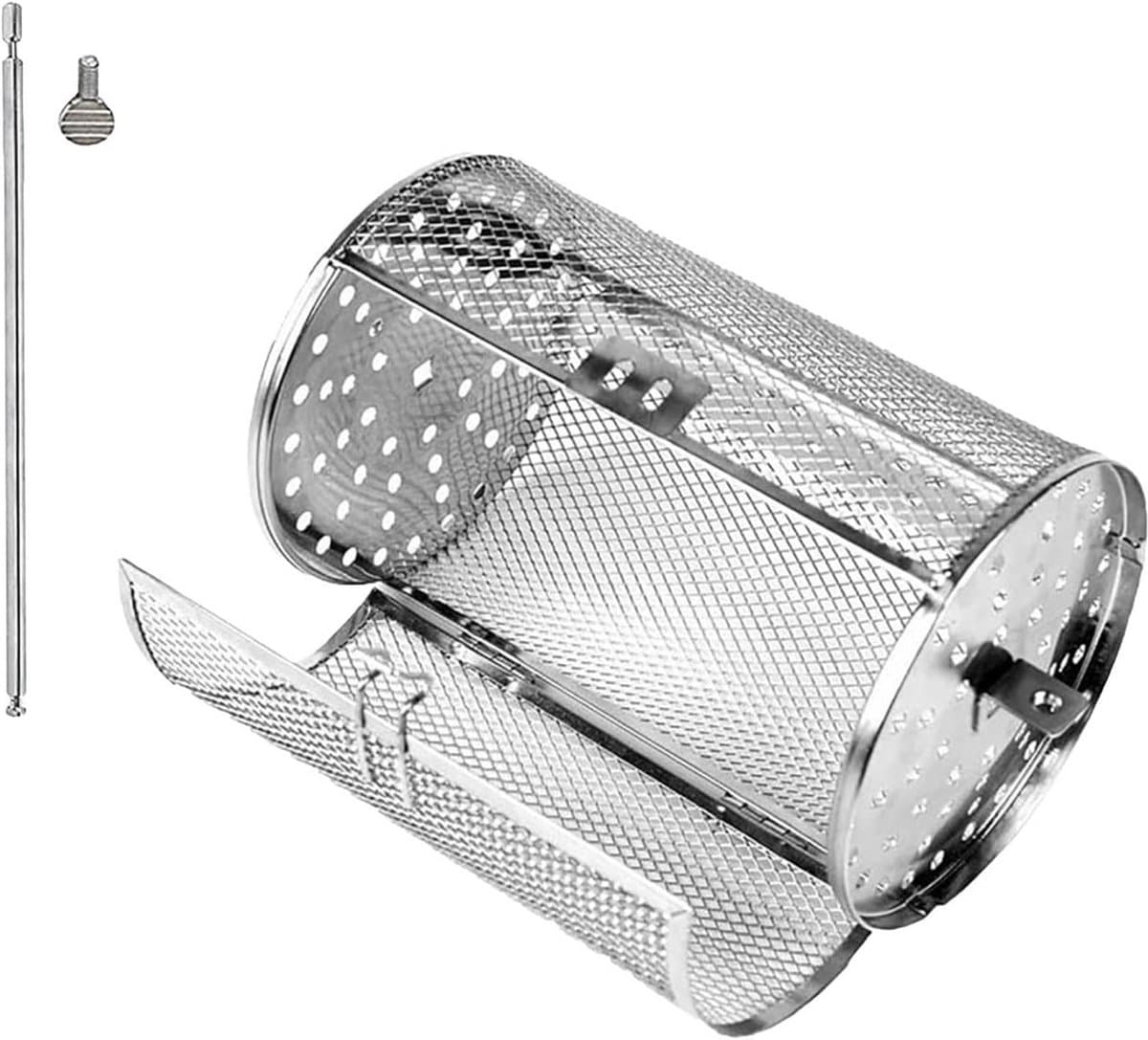 Draaimand voor Barbecue en Airfryer - RVS Rooster — afbeelding 1