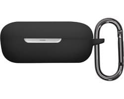 kwmobile cover voor oordopjes case - geschikt voor Shokz OpenFit 2+ T921 - Trendy beschermhoes draadloze oordopjes in zwart