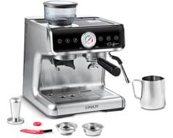 Polti Coffea G50S Espressomachine met Koffiemolen – 15 bar – 2,8L – Zilver