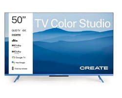 CREATE - QLED 4K Smart TV met antireflectiescherm en gekleurde lijst - 50” - TV COLOR STUDIO