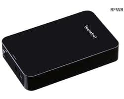 RFWR® 4 TB Externe Harde Schijf, 3,5 Inch, 5400 Rpm, 32 Mb Cache, USB 3.0, Zwart
