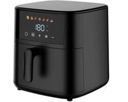 Airfryer 8 Liter – 1700W – Digitale Airfryer met LED Touchscreen – 7 Programma’s – PFAS-vrije Antiaanbaklaag – Vareno AF8