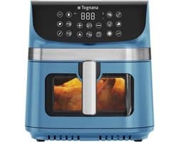 Heteluchtfriteuse Dubbele Weerstand - 9 Liter Inhoud - 2200 Watt Vermogen - Kunststof Metaal - Voor Stomen Braden Bakken Drogen