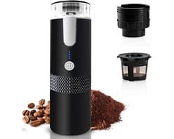 Draagbare draadloze expressomachine geschikt voor gemalen koffie en K-Cup capsules zonder verwarmingsfunctie