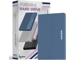 320GB Externe Harde Schijf 2,5 inch USB 3.0 Draagbare HDD Geheugenuitbreiding voor Mac, PC, Laptop, PS4, PS5 en Gameconsole - Blauw