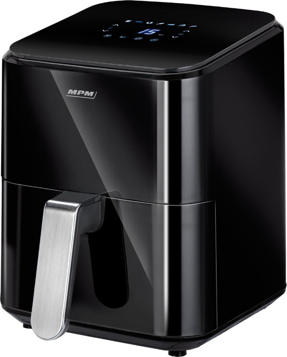 MPM - Airfryer 4,5 Liter Heteluchtoven - Digitaal LED-Display - 1400W Hetelucht Friteuse - Zwart — afbeelding 1