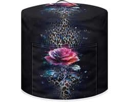 Keukenmachinehoes - Beschermhoes Apparaat - Apparaten Beschermen - Met Handvat En Vak - 38 x 36 cm - Rozenbloemen