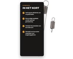 Luchtvaanveer Vervanging 699056 - Eenvoudige Installatie - Herstel Spanning - Compatibel met 122H02/122K02 - Verbeterde Efficiëntie - Geschikt voor Grasmaaier - Grasmaaierveer
