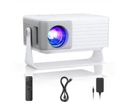 Mini Projector - Wit/Grijs - 15000 Lumen Helderheid - Full HD 1080P - Voor Thuisgebruik
