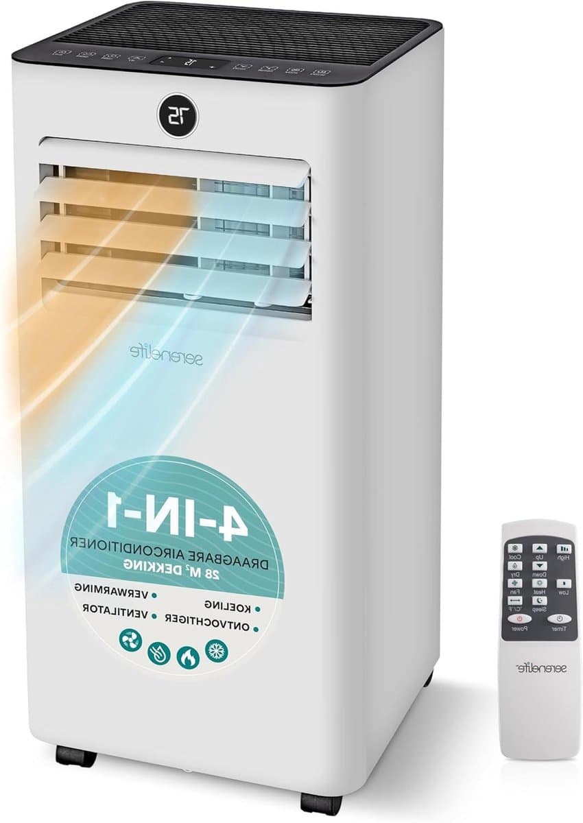 Mobiele Airco - Draagbare Airco - Ruimte Klimaat Regelen - 4-in-1 Functionaliteit - 28 m² - Wit — afbeelding 1