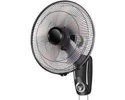 Industriële Wandventilator - Muurventilator Oscillerend - Luchtcirculatie Verbeteren - 90 Graden Oscillatie - 3 Snelheden - Grijs