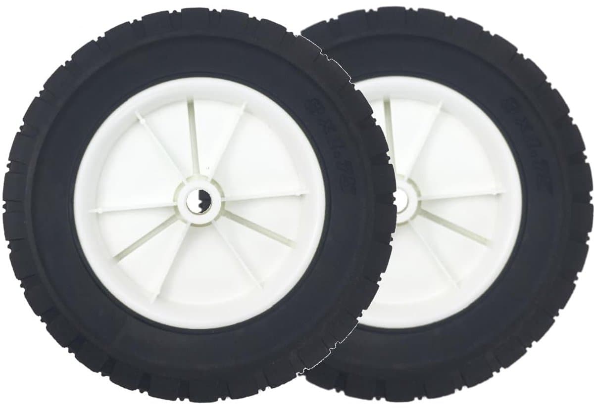 Omgoods - Set van 2 Vervangwielen Ø200mm voor Grasmaaier en Tuinmachines — afbeelding 1