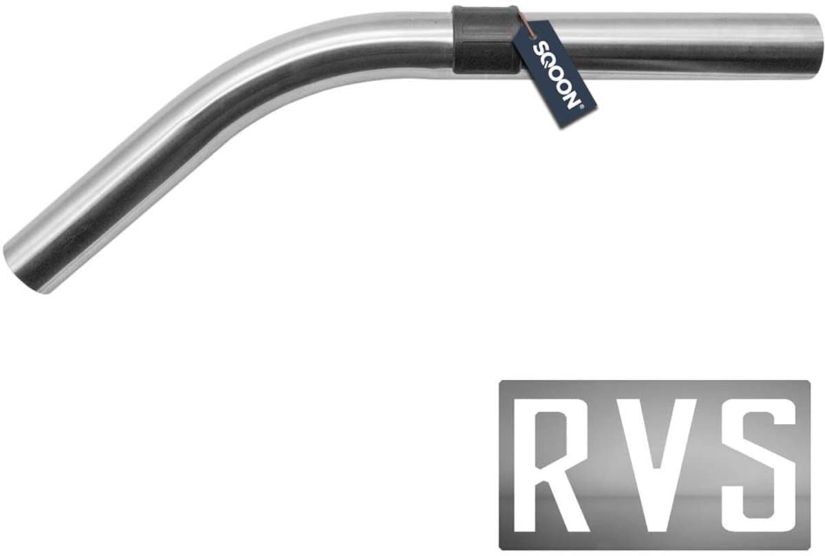 SQOON® Gebogen RVS Buis 38 mm – Geschikt voor Numatic & Makita stofzuigers – Vervangt 602919 — afbeelding 1