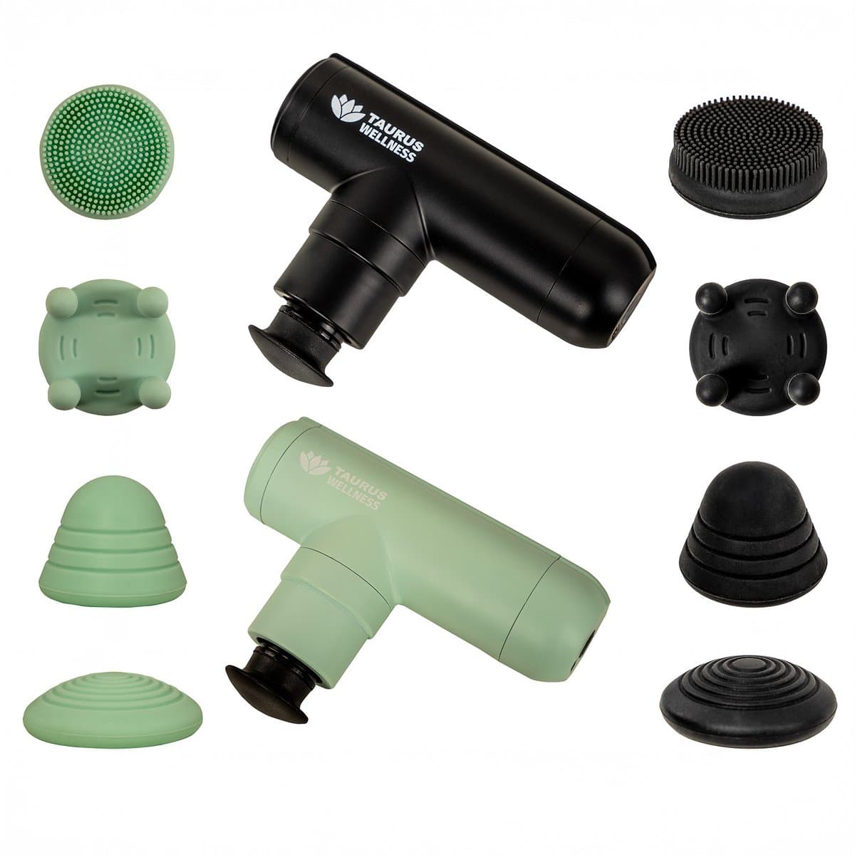 Taurus Wellness Mini Massageapparaat Zwart – Compacte Massage Gun met 4 Trillingsniveaus – Draadloos en Oplaadbaar – Spierherstel & Ontspanning — afbeelding 1