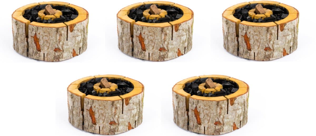 5 Stuks BBQ aansteker - Firestarter maat XL 24x24cm - Ecologische wegwerp barbecue / Milieuvriendelijke wegwerp bbq - eenmalig gebruik — afbeelding 1