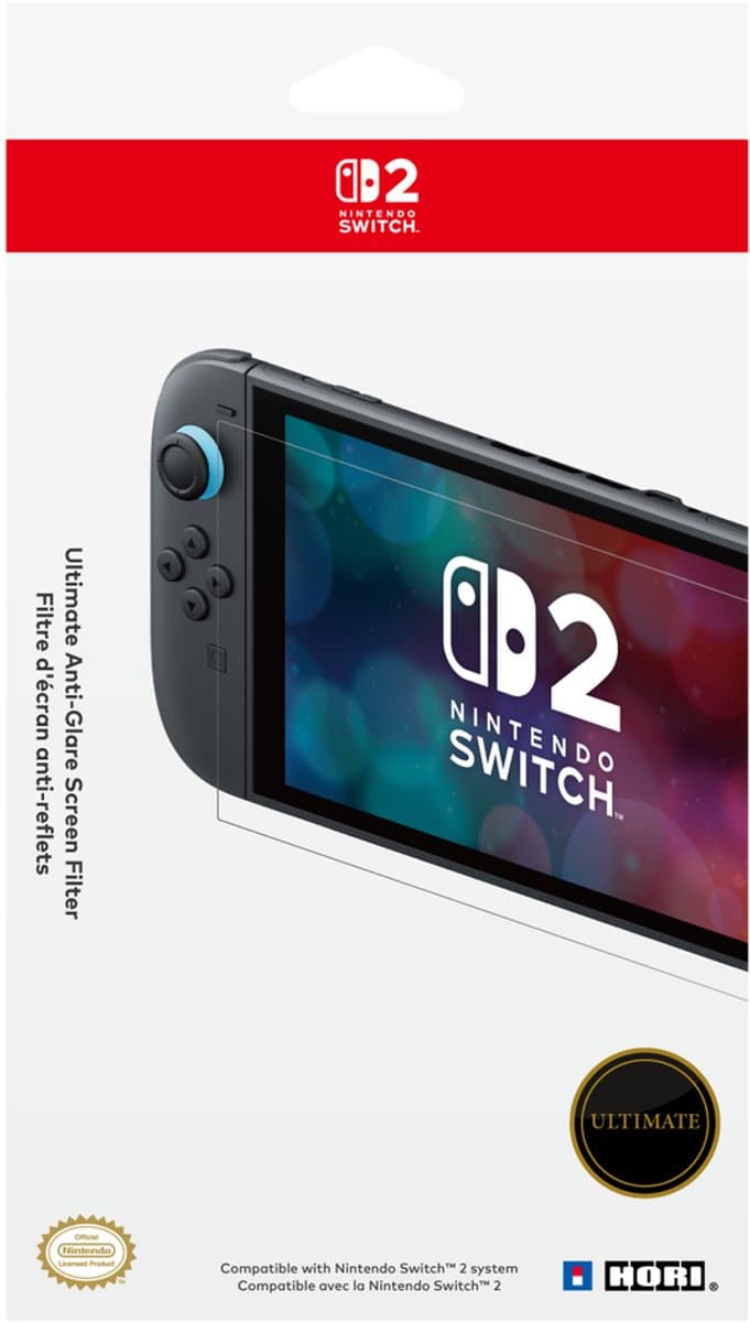 HORI Ultimate Anti-Glare Screen Filter voor Nintendo Switch 2 screenprotector — afbeelding 1