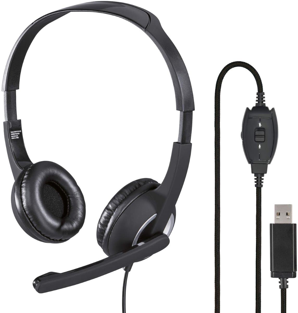 Hama PC-Office-headset HS-USB250 Stereo Zwart — afbeelding 1