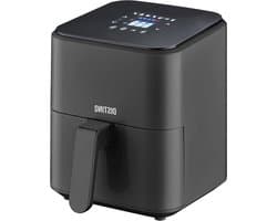 Heteluchtfriteuse Compact - Airfryer Kleine - Gezond Frituren - 12 Programma's - 4 Liter - Zwart