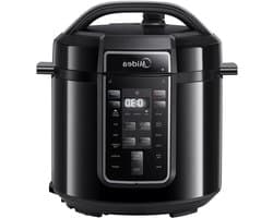 Elektrische Snelkookpan - Multicooker Rijstkoker - Gemakkelijk Koken - 9-in-1 Functies - 6 Liter - Zwart