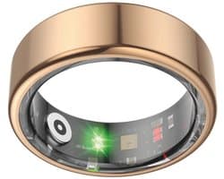 NOLATR Slimme Ring met Stappenteller, Activiteitstracker & Hartslagmeter – Zonder Abonnement & Nederlandse App – Rose Goud – Maat 12