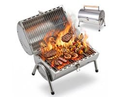 Tafelgrill - 41,5x35x24,5 cm - zilver