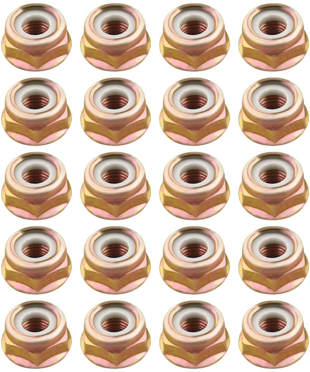 ZEYNOMAX- Moer 20 Stuks - Linkerhand Draad M10x1.25 - Vervangingen - Metaal - Slijtvast - Corrosiebestendig - Afmetingen 22x11 mm - Draadmoer — afbeelding 1
