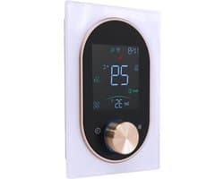 Slimme Knopthermostaat - Programmeerbaar LCD - Energie Besparen - Wekelijkse Planning - 5A Stroombelasting - Wit