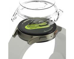 Ringke Slim + Glass | Hoesje + Screen Protector Geschikt voor Samsung Galaxy Watch 7 40MM | Case met 9H Tempered Glass | Transparant