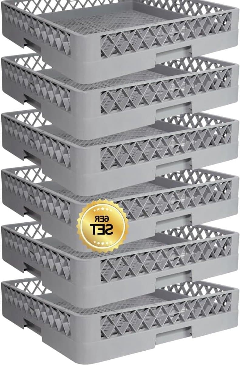 Bestekmanden Set - Vaatwassermanden Klein - Gastronomie Keuken - Fijnmazig Stapelbaar - 50 x 50 cm — afbeelding 1