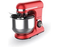 Keukenmachine - Mixer Deeg - Bakken Thuis - 8 Snelheden - 7 Liter Kom - Rood