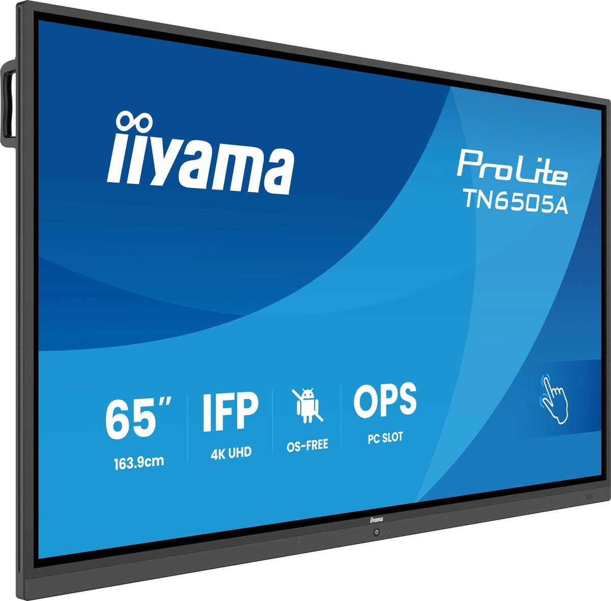 iiyama TN6505A-B1AG beeldkrant Interactief flatscreen 163,8 cm (64.5) 500 cd/m² 4K Ultra HD Zwart Touchscreen — afbeelding 1