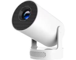 Draagbare Mini Beamer 4K/8K Ondersteuning – Android 14 Projector met WiFi 6 & Bluetooth 5.4 – 8000 Lumen HD Thuisbioscoop – Compacte Smart Beamer voor Film & Gaming