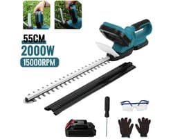 Elektrische Heggenschaar - 2000W - 15000 RPM - Tuin - Makita 18V Accu