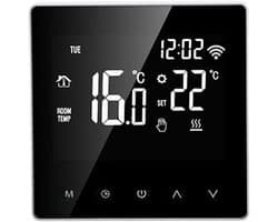 Slimme Wifi Thermostaat voor Elektrische en Watergestookte Vloerverwarming - LCD Touchscreen