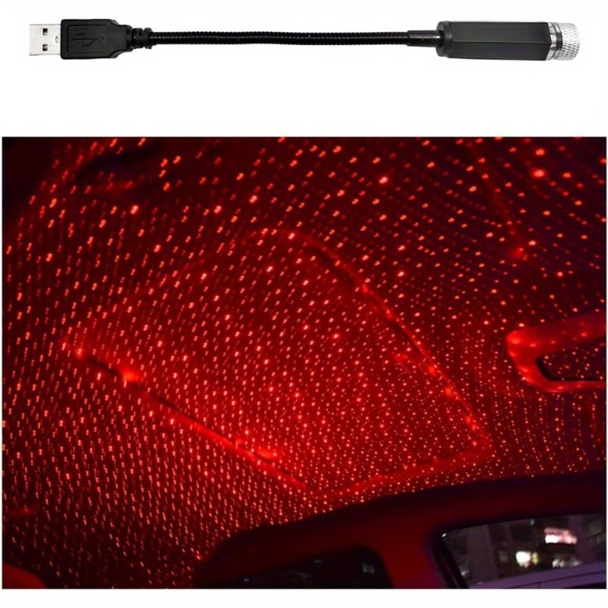 Livé® Sterrenhemel Projector – 360° USB Sfeerlicht met Rode Gloed — afbeelding 1