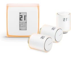 Netatmo Pack “Slimme Thermostaat + 3 Slimme Radiatorknoppen”
