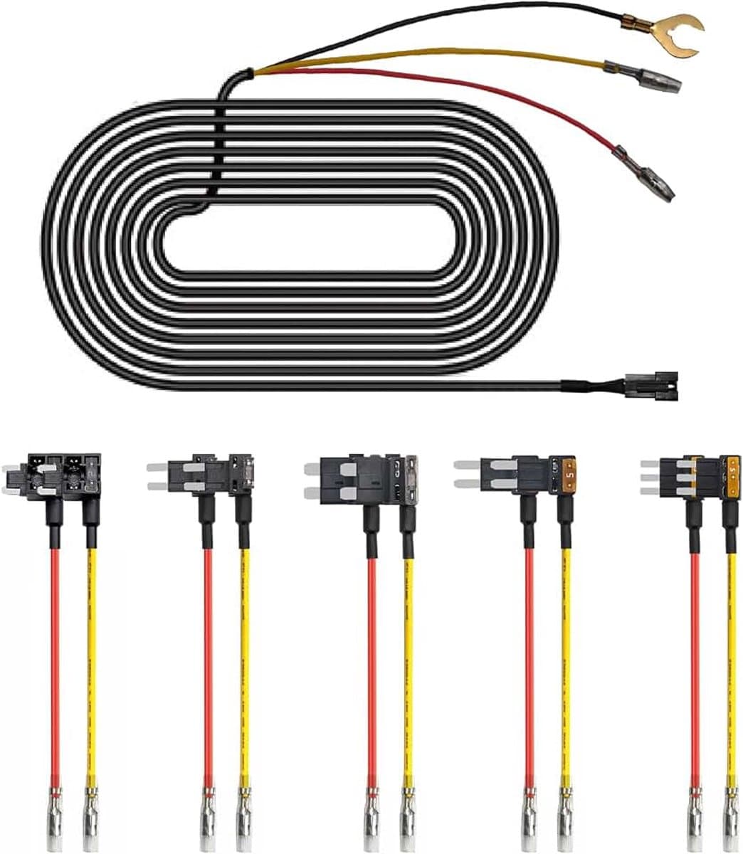 Box Power Adapter for mangoal Dash Cams, Upgrade Parking Monitoring, Hardwire Wire Kit Accessories(2.5 Meter, Applicable to Vehicle Other Than Mercedes Benz) — afbeelding 1