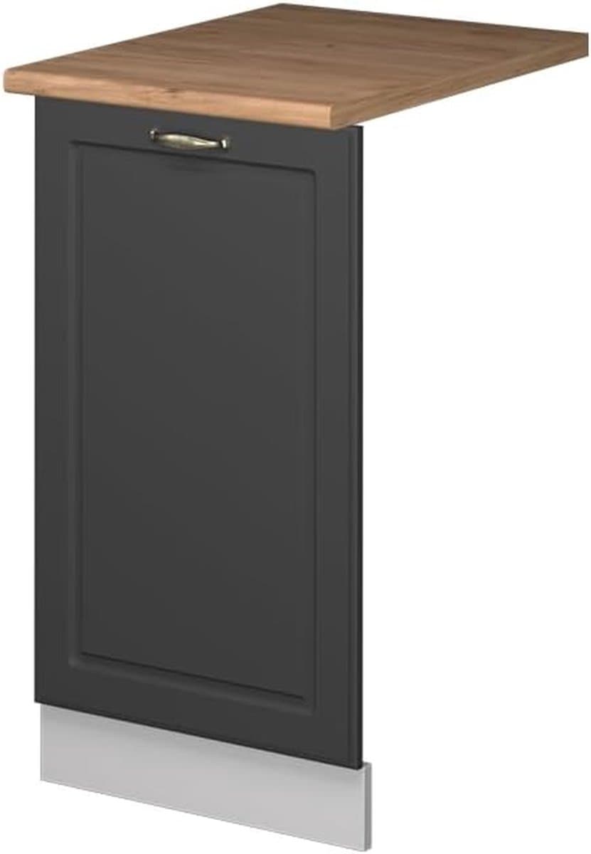 Vaatwasserfront - Keukenpaneel - Keuken Completeren - Soft-close scharnieren - 45 cm breed - Antraciet goud — afbeelding 1