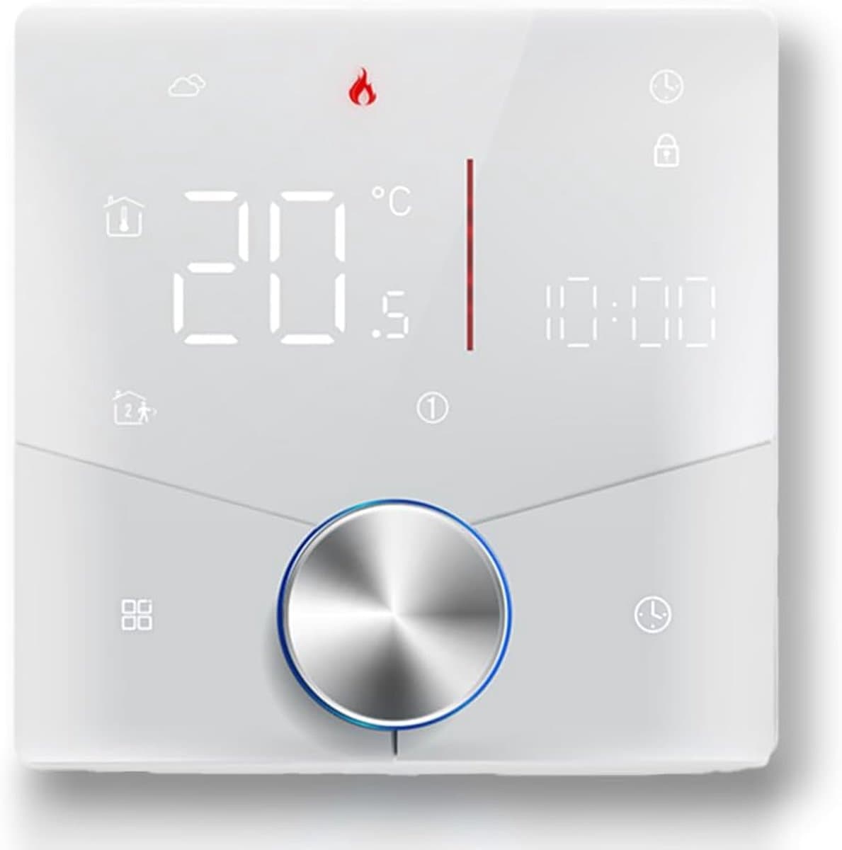 Slimme Thermostaat - Verwarming Regelaar - Energie Besparen - App & Spraakbesturing - 8.8 cm - Wit — afbeelding 1