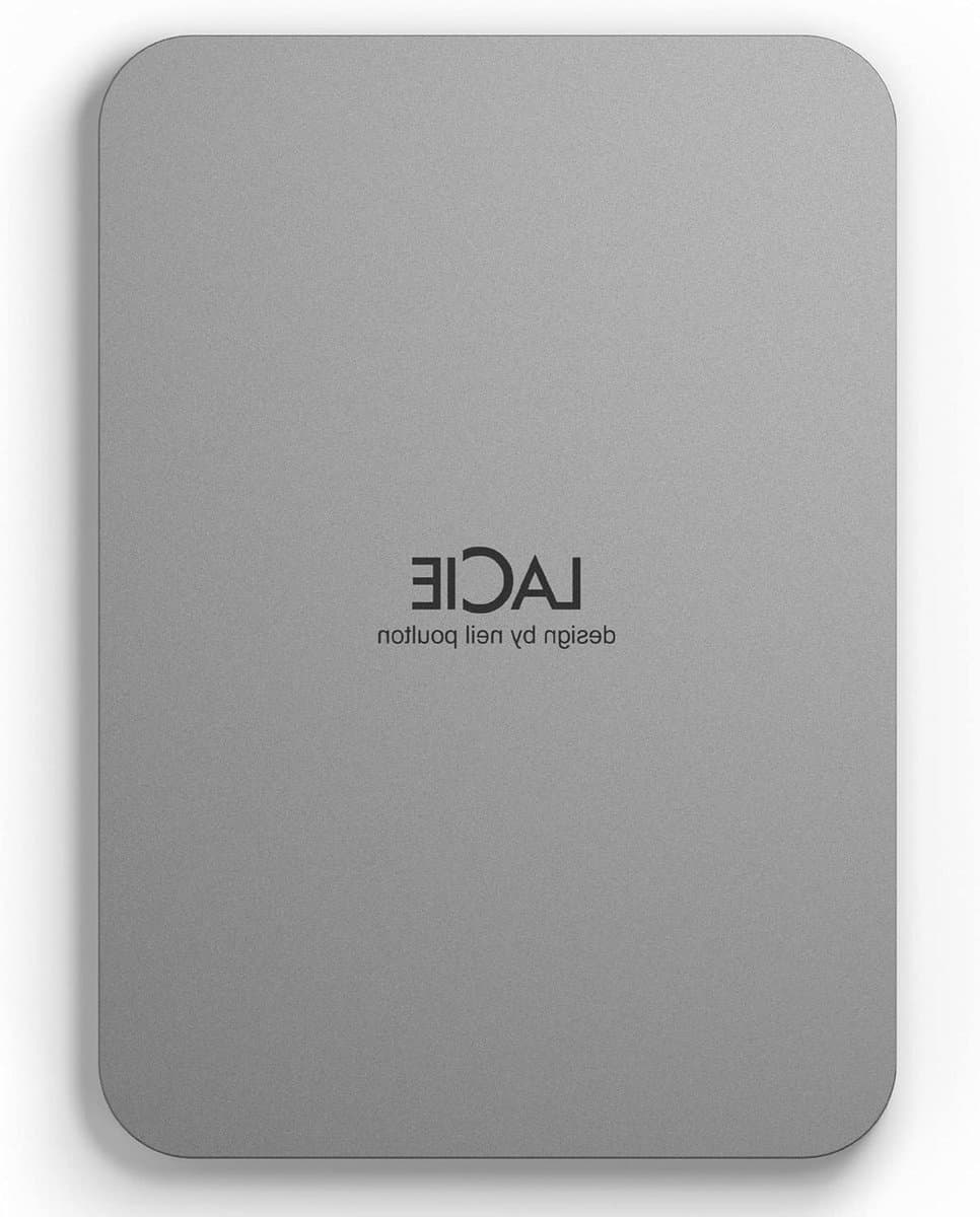 Externe Harde Schijf - Draagbare Opslag - Bestanden Opslaan - Gemaakt van Gerecycled Materiaal - 5TB - Zilver — afbeelding 1