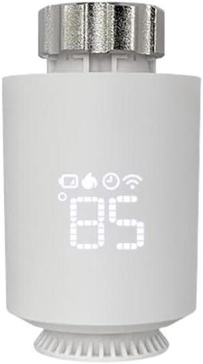 Radiator Thermostaat - Slimme Klep - Energie Besparen - App Bediening - M30x1.5mm - Wit — afbeelding 1